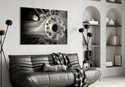 Wheel Glass Wall Art.