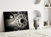 Wheel Glass Wall Art.