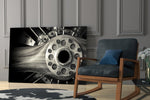 Wheel Glass Wall Art.