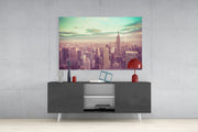 New York City Glass Wall Art.