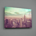New York City Glass Wall Art.