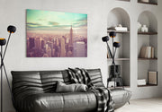 New York City Glass Wall Art.