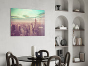 New York City Glass Wall Art.