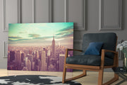 New York City Glass Wall Art.