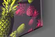 Pineapples Glass Wall Art.