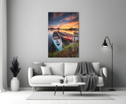 Boats Glass Wall Art.