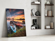 Boats Glass Wall Art.