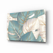 Leaves Glass Wall Art.