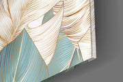 Leaves Glass Wall Art.