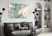 Leaves Glass Wall Art.