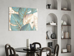 Leaves Glass Wall Art.