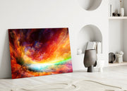 Abstract Glass Wall Art.