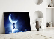 Moon bearer Glass Wall Art.