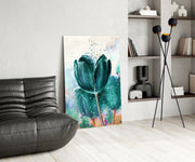 Tulip Glass Wall Art.