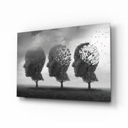 Autumn of Thoughts Glass Wall Art.
