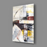 Abstract Glass Wall Art.