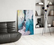 Colors of Abstraction Glass Wall Art.
