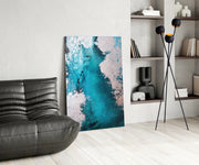 Colors of Abstraction Glass Wall Art.