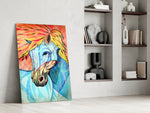 Horse Glass Wall Art.