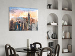 New York City Glass Wall Art.
