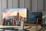New York City Glass Wall Art.