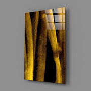 Yellow Story Glass Wall Art.