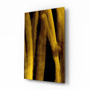 Yellow Story Glass Wall Art.