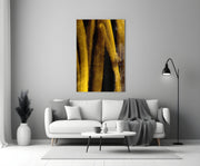Yellow Story Glass Wall Art.
