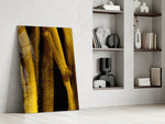 Yellow Story Glass Wall Art.