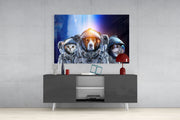Space Team Glass Wall Art.