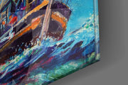 Sailboat Glass Wall Art.