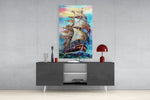 Sailboat Glass Wall Art.