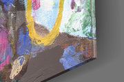 Woman with Earrings Glass Wall Art.