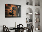 Night of the Tree Glass Wall Art.