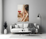 Wine and Women Glass Art.