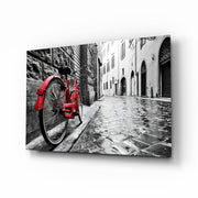 Street and Bicycle Glass Art.