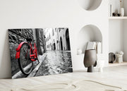 Street and Bicycle Glass Art.