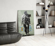 Space Market Glass Art.