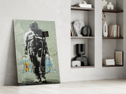 Space Market Glass Art.