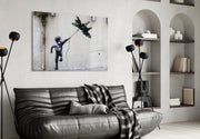 War Kite Glass Art.