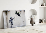 War Kite Glass Art.