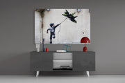War Kite Glass Art.