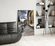 Street View Glass Wall Art.