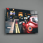 Vibrant Italian Supercar Glass Wall Art