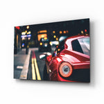 Vibrant Italian Supercar Glass Wall Art