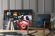 Vibrant Italian Supercar Glass Wall Art