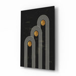 Three Dots Glass Wall Art.