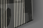 The Dot and Lines Glass Wall Art.