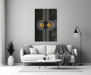 Two Dots Glass Wall Art.