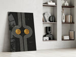 Two Dots Glass Wall Art.